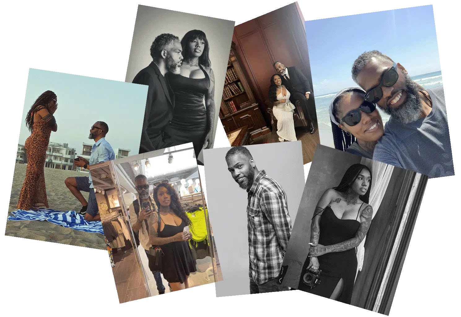 zen and bae travel couple montage image